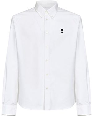 Ami Paris Camicia Ami De Coeur - Bianco