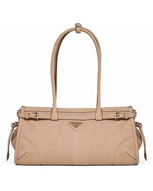 Prada Desert Prada Bonnie Medium Handbag - Natural