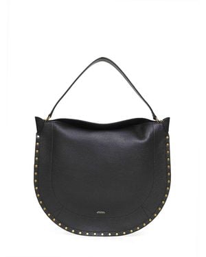 Isabel Marant Oskan Hobo Soft Shoulder Bag - Black