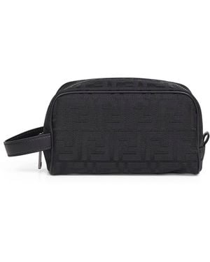 Fendi Ff Toiletry Case Small - Black