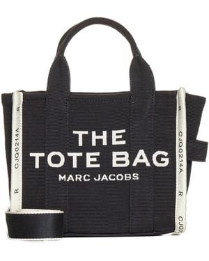 Marc Jacobs Borsa A Mano The Jacquard Small Tote Bag Nera - Nero