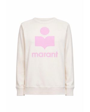 Isabel Marant Ecru Cotton Logo Millyny Sweatshirt - White
