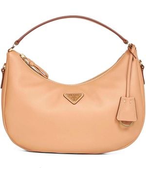 Prada Natural Hobo Shoulder Bag - Pink