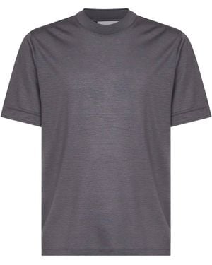 D 40 Virgin Wool Jersey T-Shirt - Grey