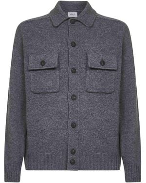 D 40 Virgin Wool Knit Jacket - Blue