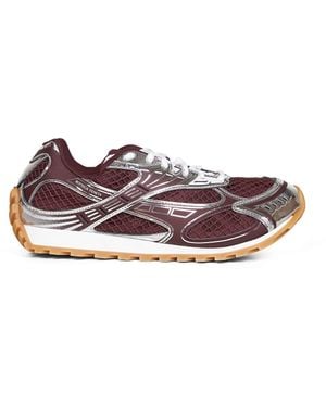 Bottega Veneta Technical Fabric And Mesh Orbit Running Trainers - Multicolour