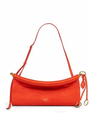 Alaïa Brule "Le Click East West" Shoulder Bag - Red