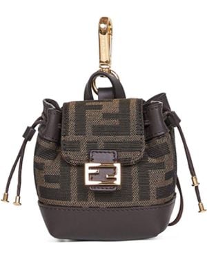 Fendi Charm Nano Backpack Charm - Marrone