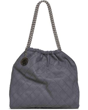 Stella McCartney Slate Medium Falabella Drawstring Shoulder Bag - Gray