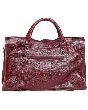 Balenciaga Berry Le City Medium Bag Handbag - Purple