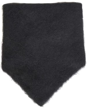 Uma Wang Alpaca-Blend Triangular Scarf - Black