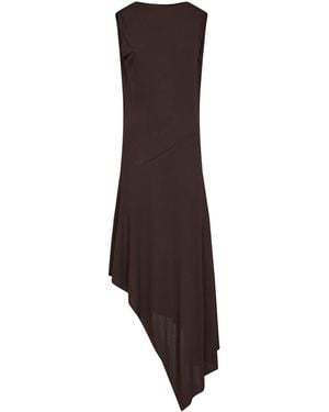 Alaïa Jersey Crepe Backless Midi Dress - Brown