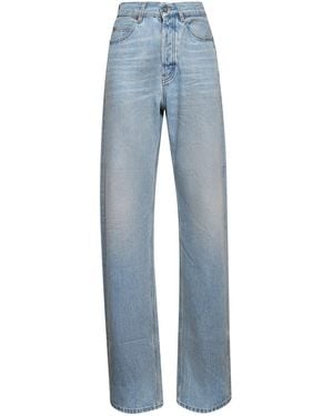 Saint Laurent Denim V-Waist Jeans - Blue