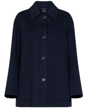 Max Mara Smmgiugno Short Coat - Blue