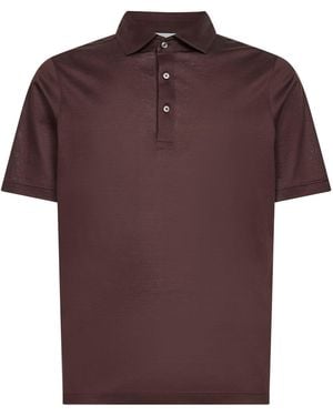 D 40 Lisle Jersey Polo Shirt<Br - Red