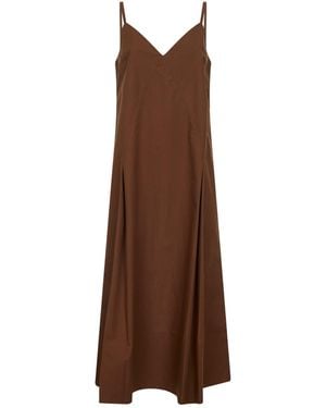 Studio Nicholson Cotton Oma Midi Slip Dress - Brown
