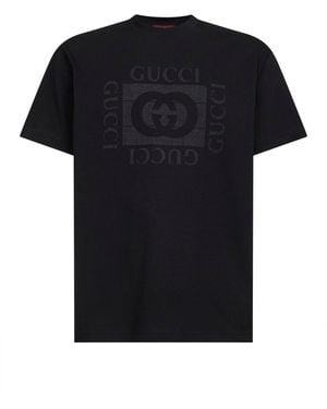 Gucci Cotton Jersey Printed T-Shirt - Black