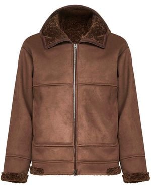 Herno Alternative Fur Hooded Jacket - Brown