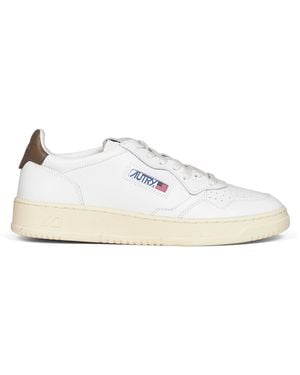 Autry Leather Medalist Low Sneakers<Br - White