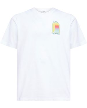 CASABLANCA L'Arche Organic Cotton T-Shirt - White