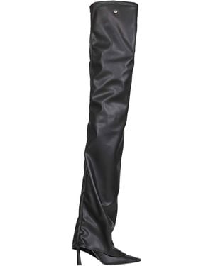 The Attico "Robin Otk" Thigh-High Boots - Black