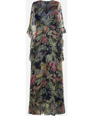 Etro Printed Silk Maxi Dress - Multicolour