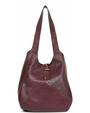 Chloé Burgundy Balloon Shoulder Bag - Purple