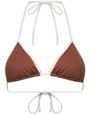 MC2 Saint Barth Top Bikini A Triangolo Leah String - Bianco
