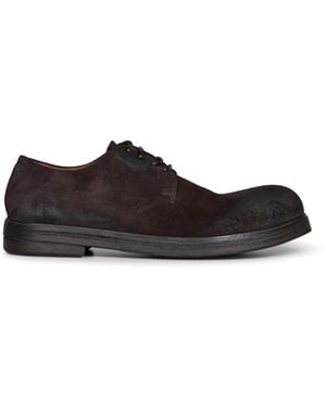 Marsèll Dark Suede Zucca Zeppa Derby Shoes - White