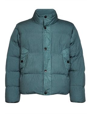Stone Island Ocean Crinkle Reps Ny Down Jacket - Green