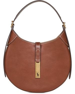 Polo Ralph Lauren Tan Polo Id Small Shoulder Bag - Brown