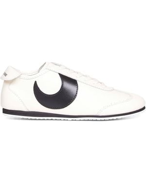 Marine Serre Matte Leather Ms Astra Trainers - White