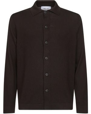 D 40 Virgin Wool Knit Shirt - Black