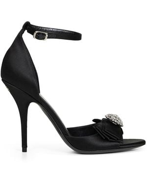Balenciaga Avenue Palazzo 110 Mm Sandals - Black