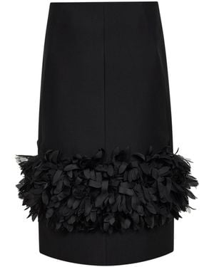 TOTEME Petal-Panel Skirt - Black