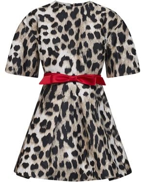 Givenchy Leopard Jacquard Cocoon Mini Dress - Black