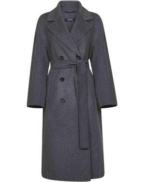 Max Mara Double Wool Paul Double-Breasted Coat - Grey