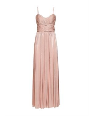 Costarellos Nude Lurex Georgette Sireen Gown - Pink