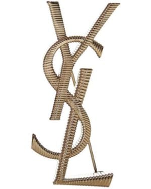 Saint Laurent Brooch Cassandre - White