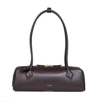 Alaïa Shoulder Bag Le Teckel Dark - White
