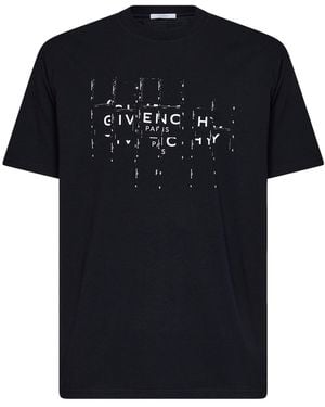 Givenchy Cotton T-Shirt With Photographic Negative Print - Black