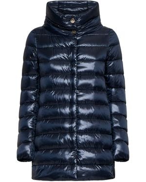 Herno Icons Amelia Quilted Nylon Down Jacket - Blue