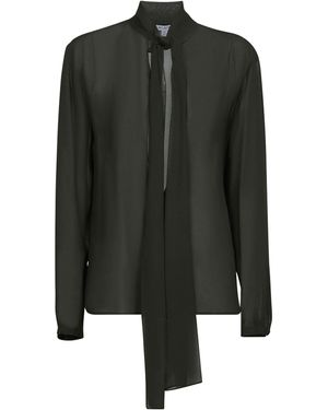 Alaïa Blusa Con Sciarpa - Nero