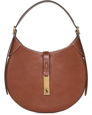 Polo Ralph Lauren Tan Polo Id Small Shoulder Bag - Brown