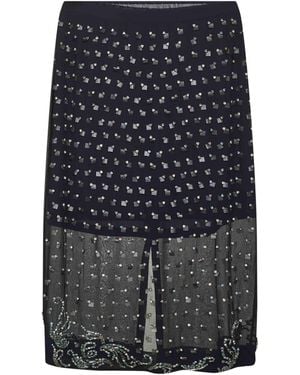 Dries Van Noten Gonna Midi - Grigio