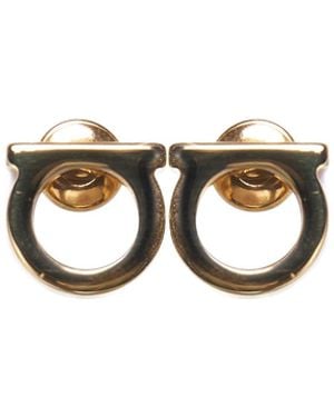 Ferragamo Gancini Earrings By - Metallic