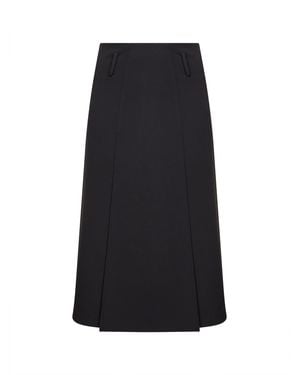 Blanca Vita Jersey Marialuisa Panelled Midi Skirt - Black