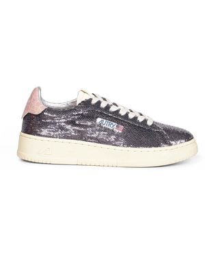 AUTRY CAPSULE Sequin Dallas Low Trainers - Multicolour