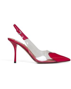 Alaïa Raspberry Le Cœur Slingback Court Shoes - Pink