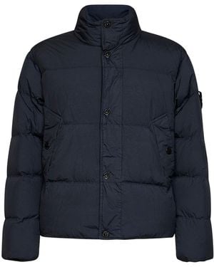 Stone Island Crinkle Reps Ny Down Jacket - Blue